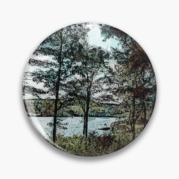 Item preview, Geodesic Lakeside Afternoon designed and sold by Finding Fortuity.