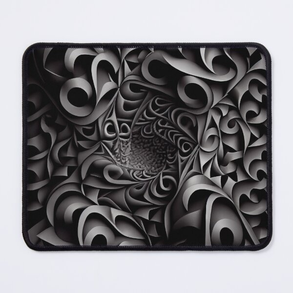 Item preview, Coarse Black Complex Dynamic Latin Pattern Digital Painting designed and sold by CodeAndColors.