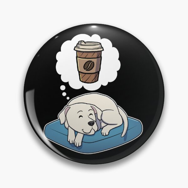 Item preview, Dogo Argentino dreaming about Take Away Coffee designed and sold by DoggieDelights.