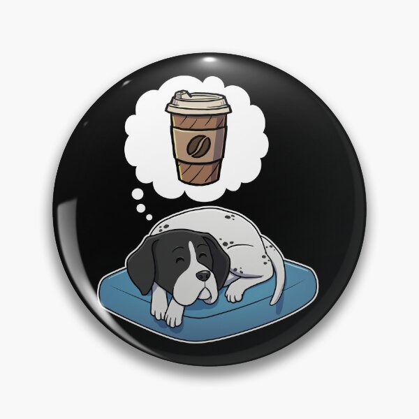 Artikelvorschau, English Pointer dreaming about Take Away Coffee entworfen und verkauft von DoggieDelights.