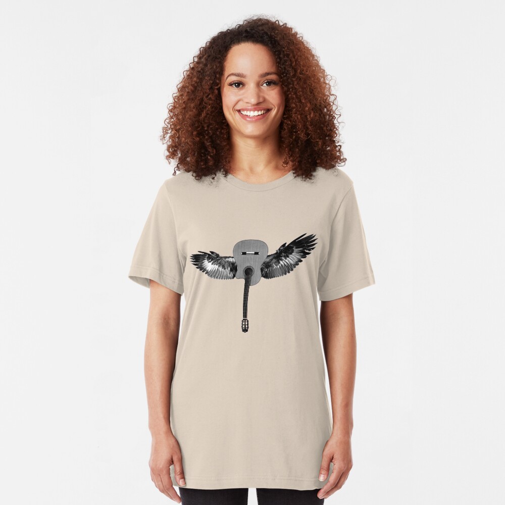 Flying Guitar Slim Fit T-Shirt