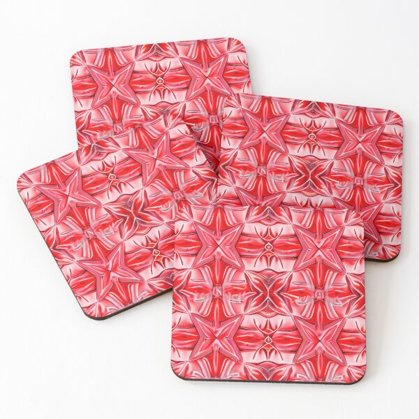 Artikelvorschau, Light Red Contemporary Pattern Digital Painting entworfen und verkauft von CodeAndColors.