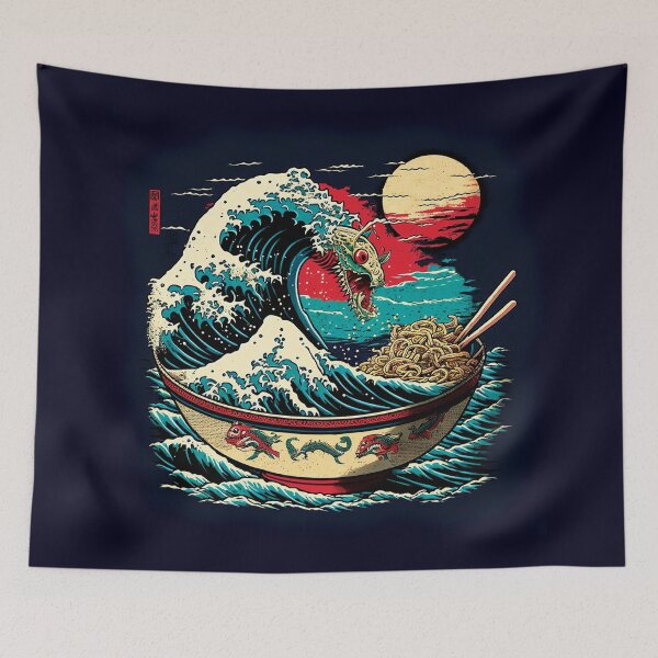 Item preview, Dragon japan greate  wave soup#3-1 designed and sold by PhiloSophyEye.