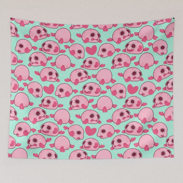 Item preview, Cute pink blobfish designed and sold by Mossysplashart.