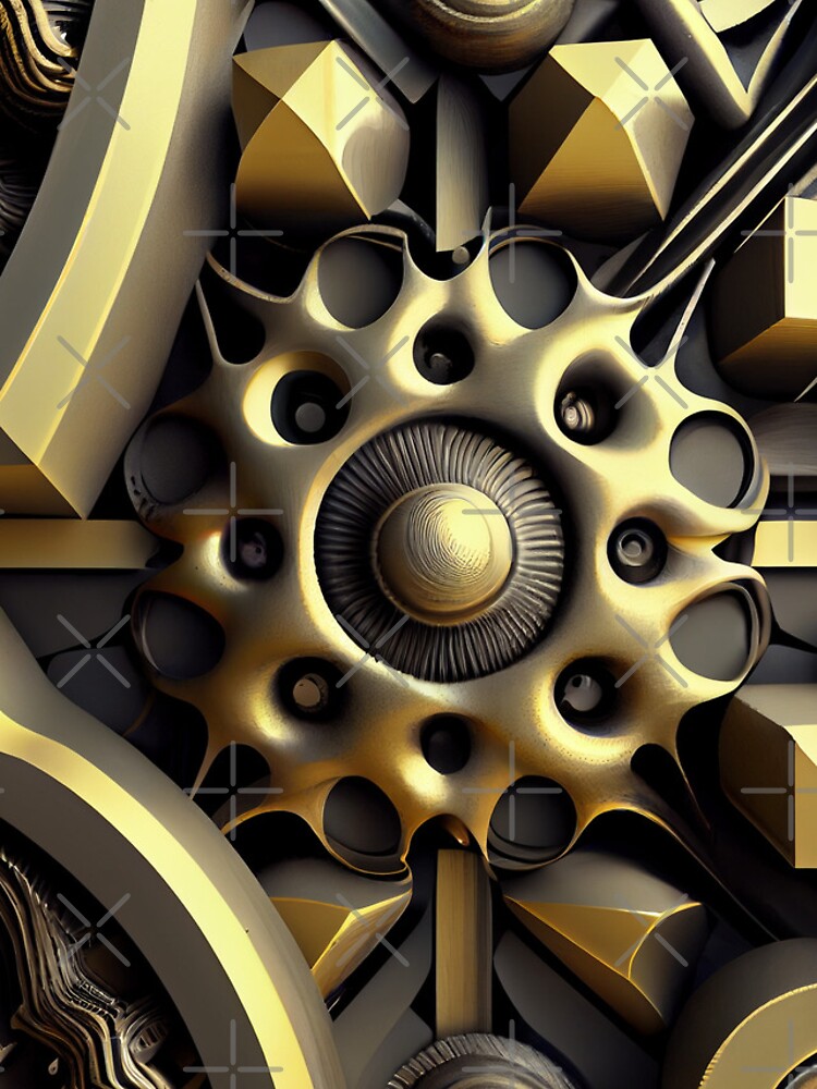 Imagen 4 de 4, Funda de iPhone con la obra Three Dimensional Artistic Industrial Pattern Digital Painting, diseñada y vendida por CodeAndColors.