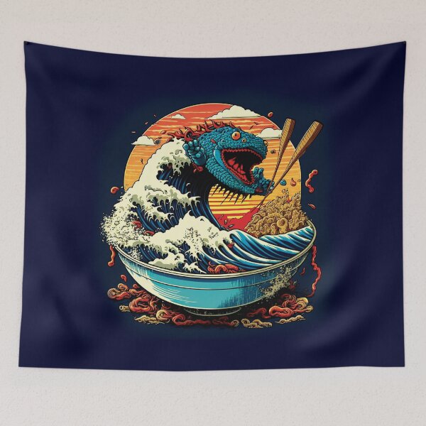Item preview, Dragon japan greate  wave soup#4-1 designed and sold by PhiloSophyEye.