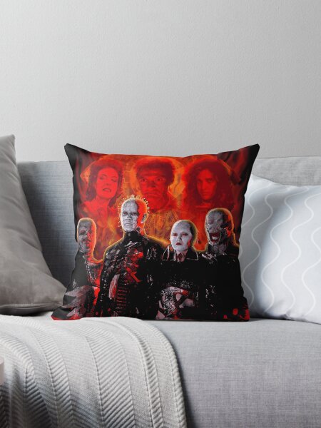 Cenobites Pinhead Puzzle Box Throw Pillow