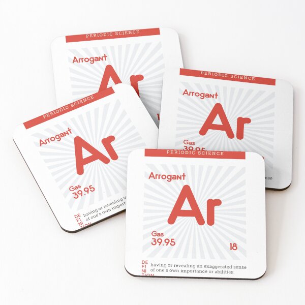 Item preview, Arrogant Periodic Science Definition motivational Quote designed and sold by artacalla.
