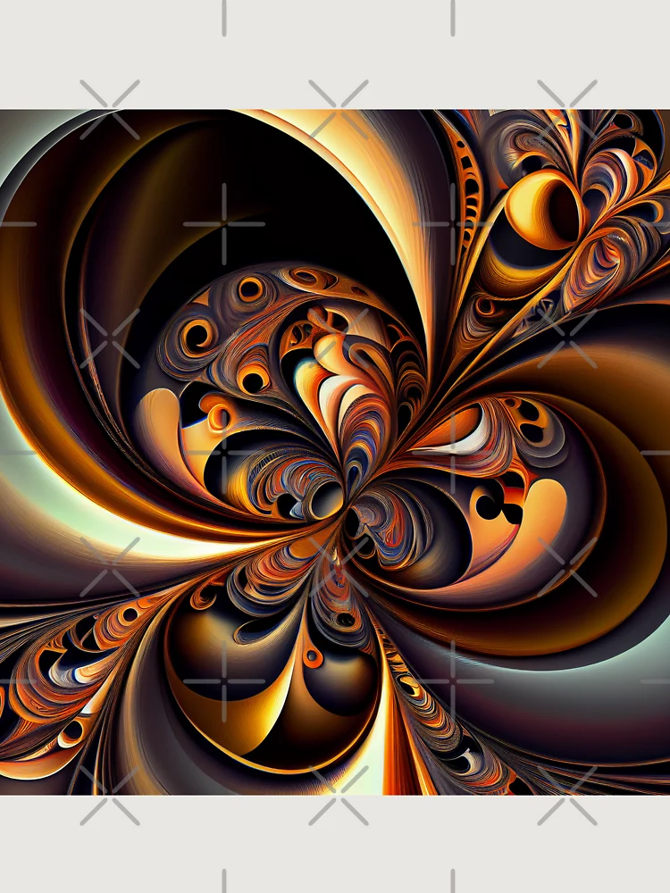 Thumbnail 6 von 6, Premium Oversized Pullover, Detailed Semi Abstract Brilliant Abstract Divine M Digital Painting designt und verkauft von CodeAndColors.