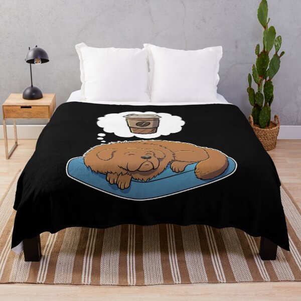 Item preview, Tibetan Mastiff dreaming about Take Away Coffee designed and sold by DoggieDelights.