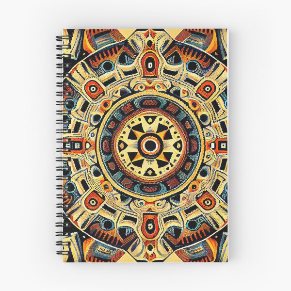 Item preview, Symmetrical Impressionist African Pattern Digital Painting designed and sold by CodeAndColors.