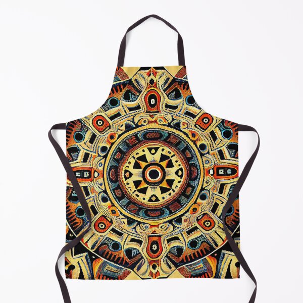 Artikelvorschau, Symmetrical Impressionist African Pattern Digital Painting entworfen und verkauft von CodeAndColors.