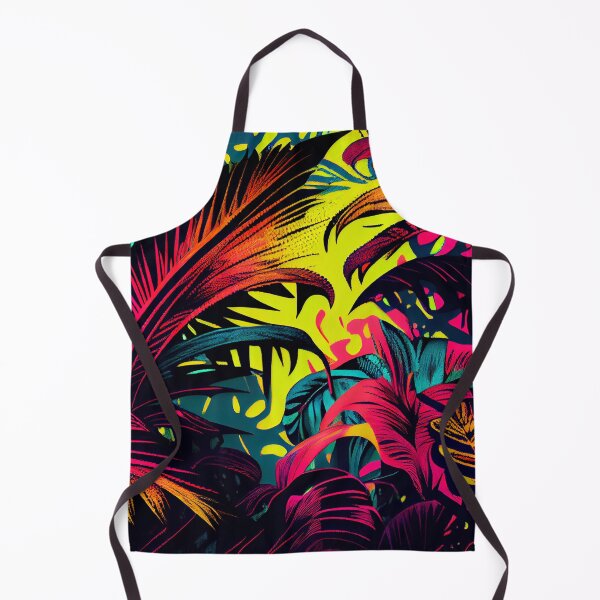 Artikelvorschau, Psychedelic Saturated Aggressive Tropical Pattern Digital Painting entworfen und verkauft von CodeAndColors.