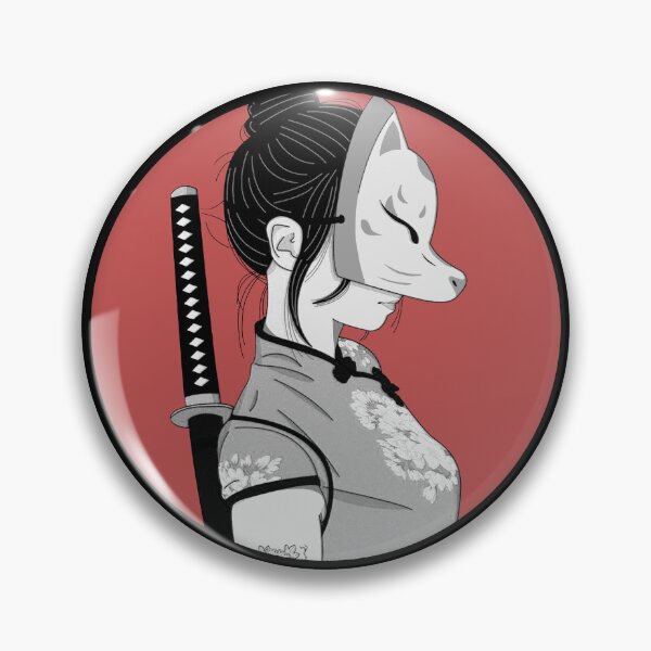 Item preview, Japanese Samurai Geisha Urban Modern Vaporwave designed and sold by OWLvision33.