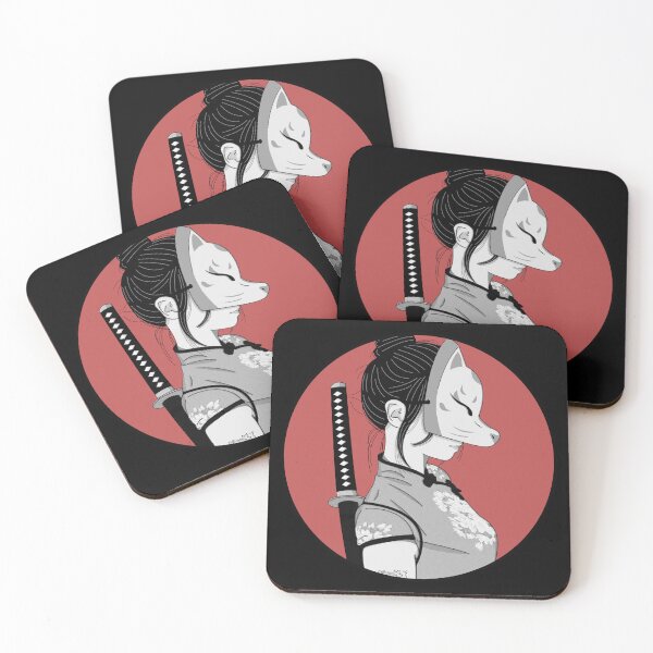 Item preview, Japanese Samurai Geisha Urban Modern Vaporwave designed and sold by OWLvision33.