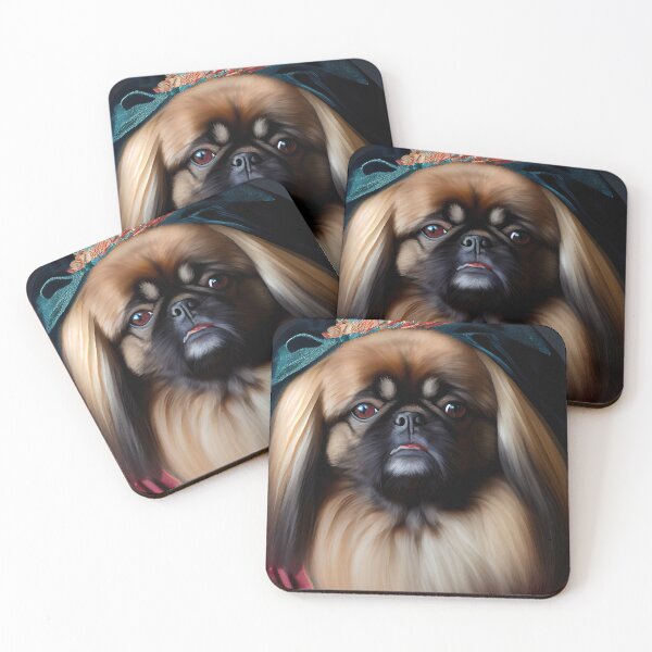 Item preview, Pekingese Dog Breed Portrait Royal Renaissance Animal Painting designed and sold by Nalaxation.