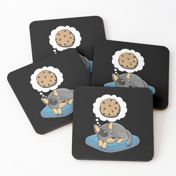 Item preview, Australian Cattle Dog dreaming about Chocolate Chip Cookies designed and sold by DoggieDelights.