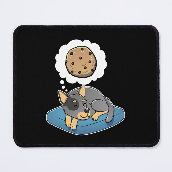 Item preview, Australian Cattle Dog dreaming about Chocolate Chip Cookies designed and sold by DoggieDelights.
