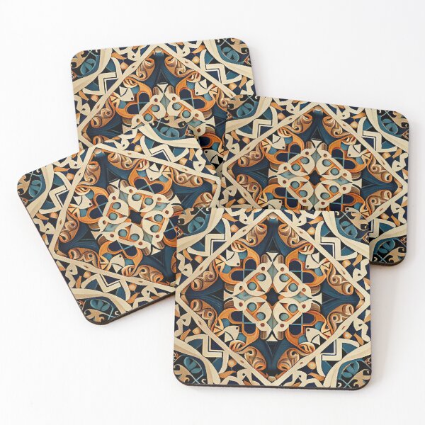 Artikelvorschau, Ancient Eclectic Pattern Digital Painting entworfen und verkauft von CodeAndColors.