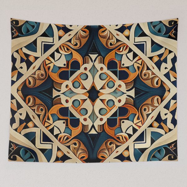 Aperçu de l'œuvre Ancient Eclectic Pattern Digital Painting créée et vendue par CodeAndColors.