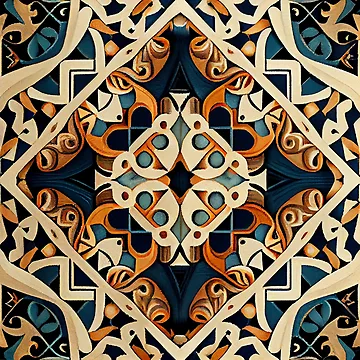 Vorschaubild zum Design Ancient Eclectic Pattern Digital Painting von CodeAndColors