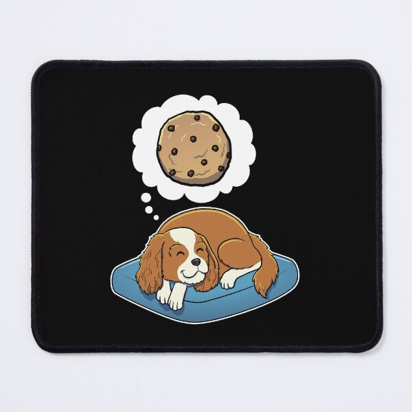 Item preview, Cavalier King Charles Spaniel dreaming about Chocolate Chip Cookies designed and sold by DoggieDelights.
