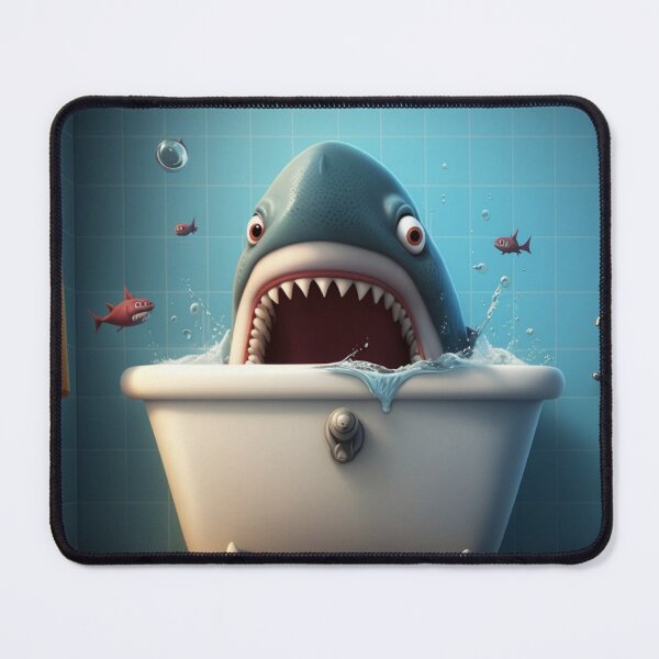 Item preview, A shark in a bathtub designed and sold by jsebouvi.