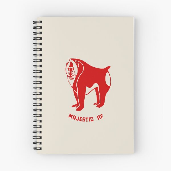 Item preview, Mandrill monkey. Funny majestic dude. Stylized design with red ink designed and sold by martodesign.