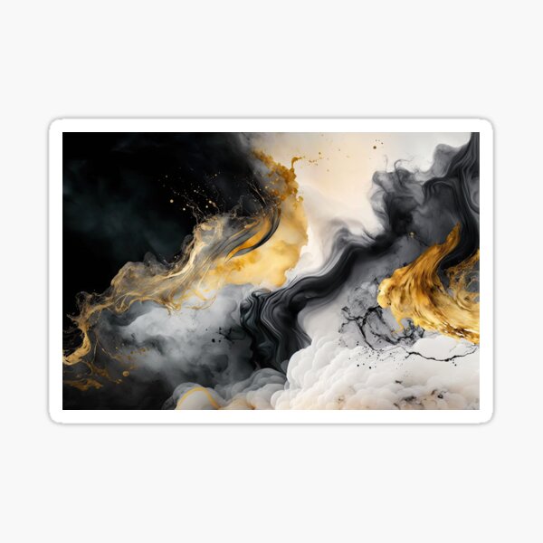 Item preview, Black and Gold Watercolor Marble  designed and sold by venella.