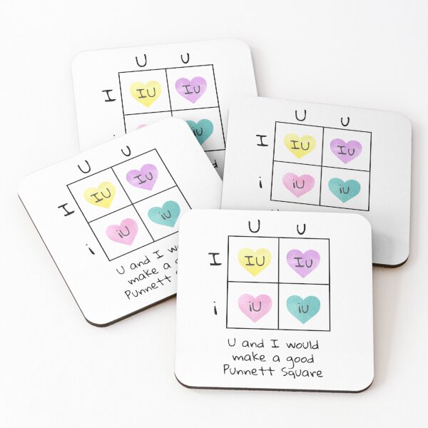 Item preview, Punnett Square Valentine Biology Science Nerd Chemistry designed and sold by suivezmoi.