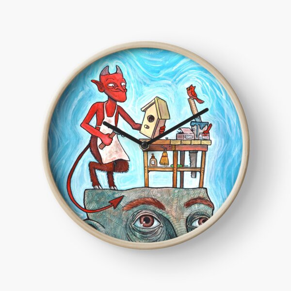 An Idle Mind Is The Devil's Workshop Clock