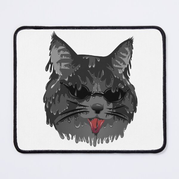 Item preview, Full Black Cat grime art designed and sold by AmsaOza.