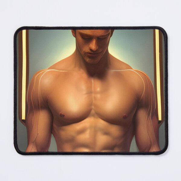 Item preview, Shirtless Man Portrait designed and sold by GeorgiosT.