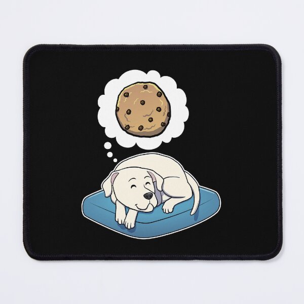 Item preview, Dogo Argentino dreaming about Chocolate Chip Cookies designed and sold by DoggieDelights.