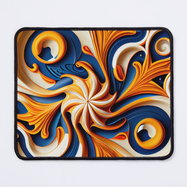 Item preview, Swirling New Mediterranean Pattern Digital Painting designed and sold by CodeAndColors.