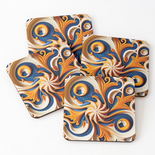 Item preview, Swirling New Mediterranean Pattern Digital Painting designed and sold by CodeAndColors.