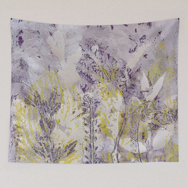 Item preview,  Meadow botanic floral dream violet designed and sold by Alessandro Remo Mazzoni Remotextiles.