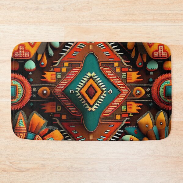 Item preview, Thick Dramatic Happy Southwestern Pattern Digital Painting designed and sold by CodeAndColors.