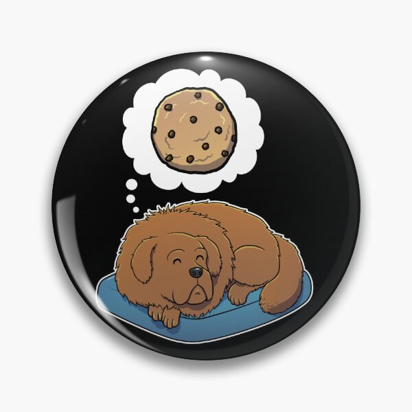 Item preview, Tibetan Mastiff dreaming about Chocolate Chip Cookies designed and sold by DoggieDelights.