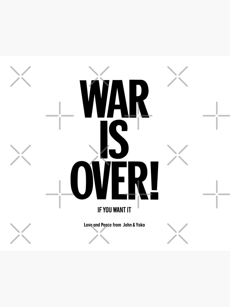 War is Over - John Lennon & Yoko Ono Pin by Boogosh