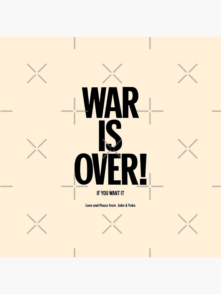 War is Over - John Lennon & Yoko Ono Pin by Boogosh