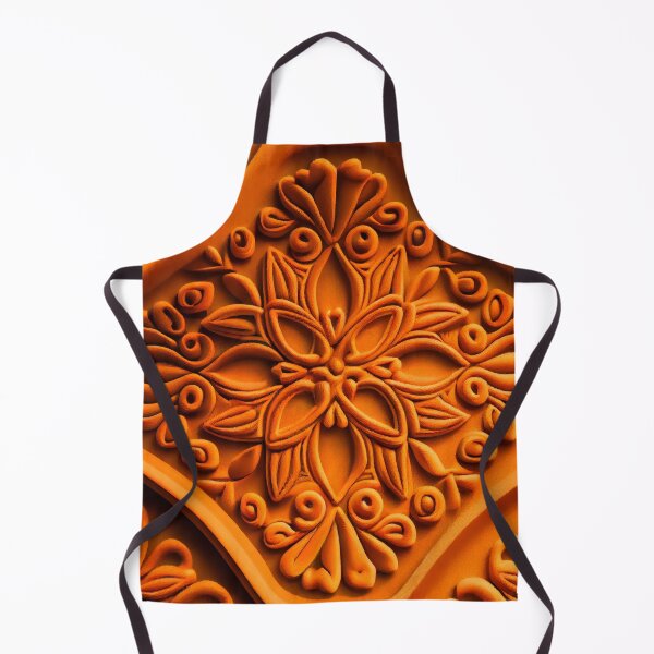 Item preview, Orange Clay Soft Coarse New Traditional Pattern Digital Painting designed and sold by CodeAndColors.