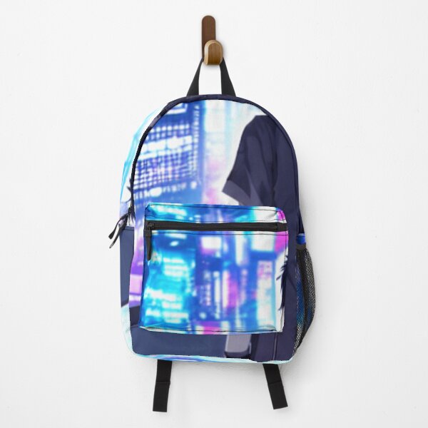 Item preview, Lone Boy Standing Anime (Cyberpunk Style) designed and sold by DesignbyAITool.