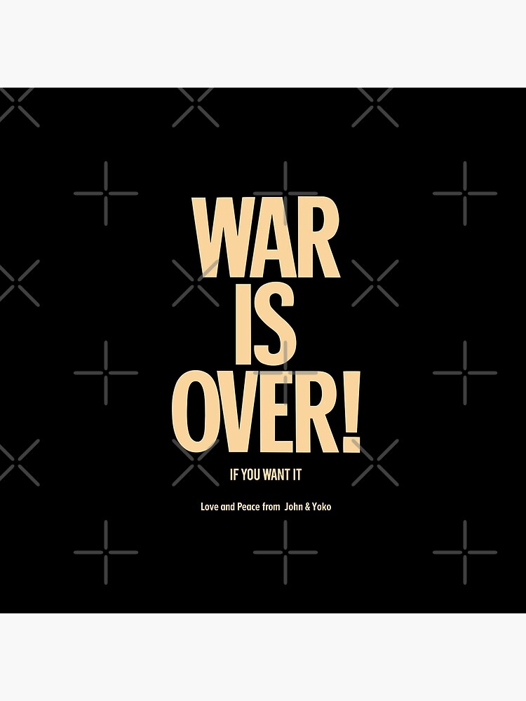 War is Over - John Lennon & Yoko Ono Pin by Boogosh