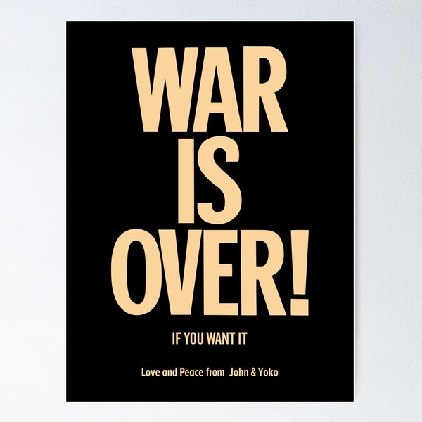 John Lennon & Yoko Ono's WAR IS OVER! banner in Greenwic…