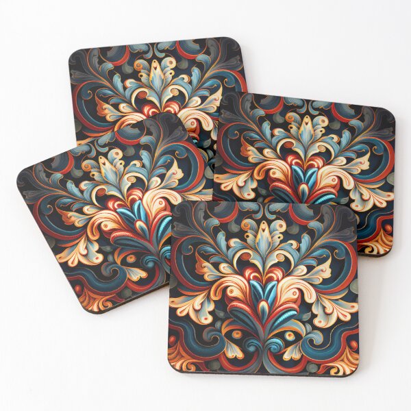 Item preview, Dynamic New Traditional Pattern Digital Painting designed and sold by CodeAndColors.