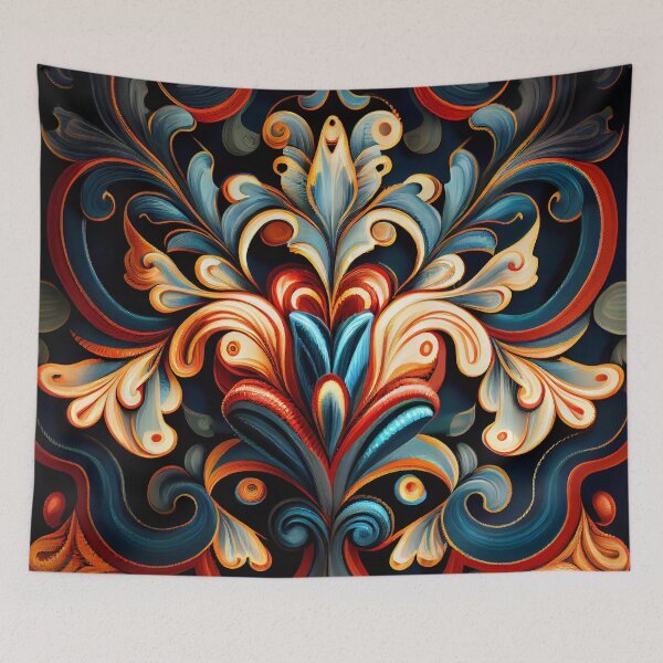 Item preview, Dynamic New Traditional Pattern Digital Painting designed and sold by CodeAndColors.