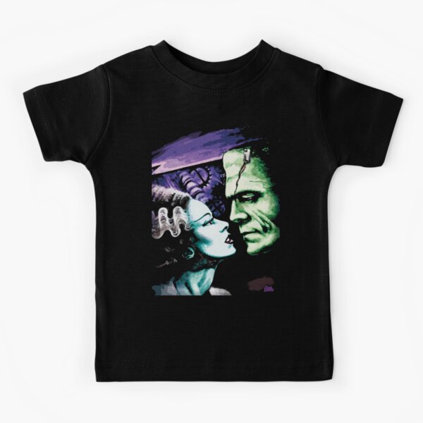 Retro 80s Spooky Frankensteins Bride Kid/'s T-Shirt