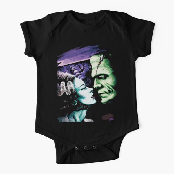 Bride & Frankie Monsters in Love Short Sleeve Baby One-Piece