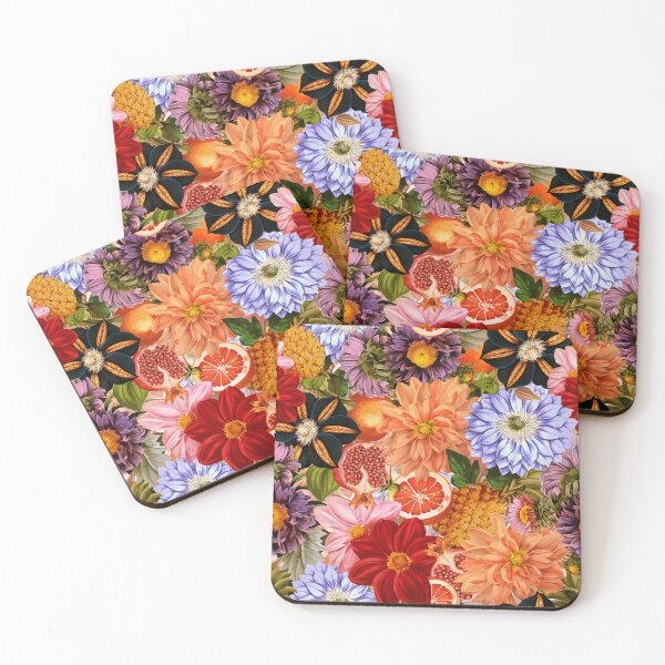 Item preview, Vintage Summer Tropical Flowers And Fruits Botanical Garden Pattern Nightgarden designed and sold by UtArt.